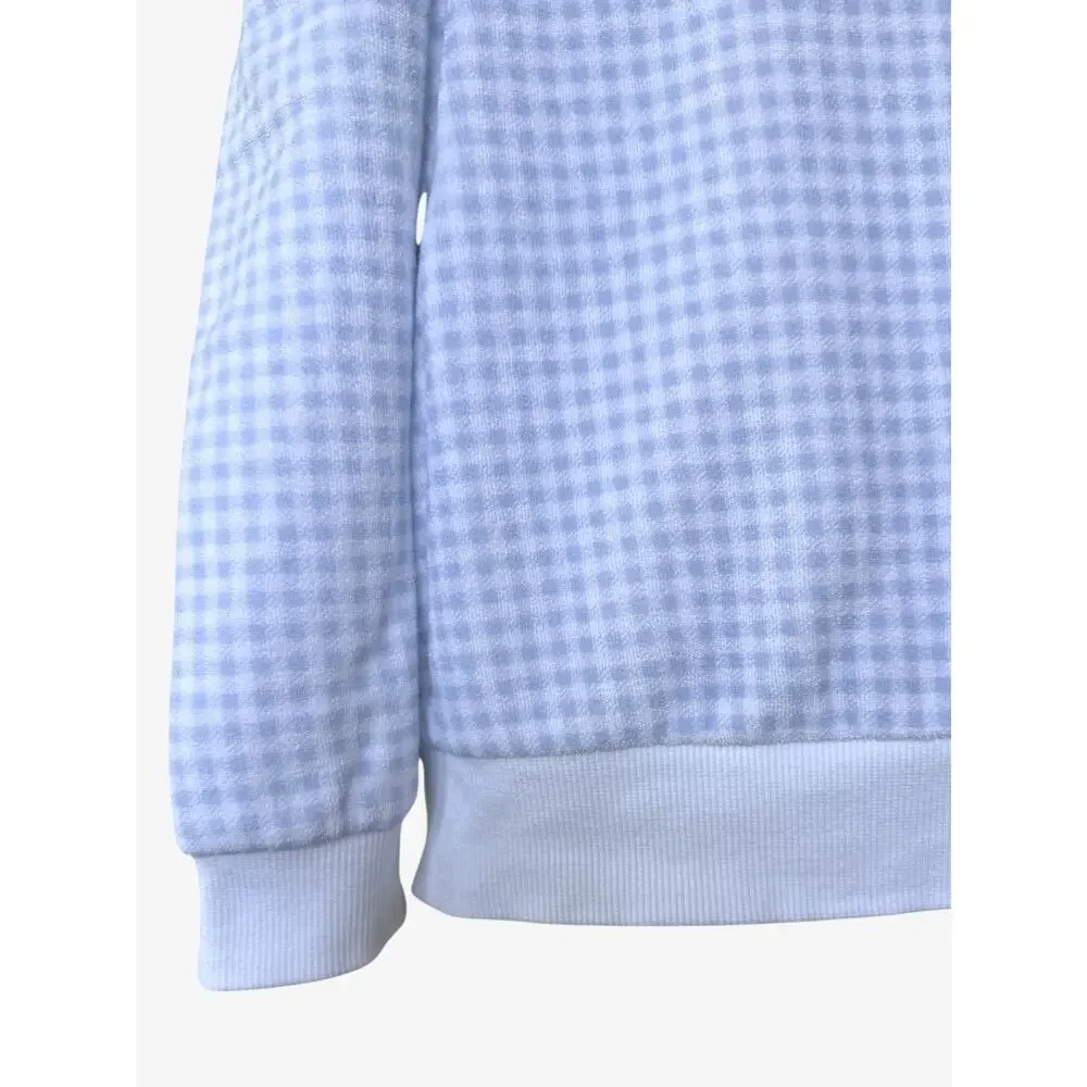 Janie and Jack Disney Mickey Mouse Gingham Sweatshirt and Shorts Set Size 5 Blue